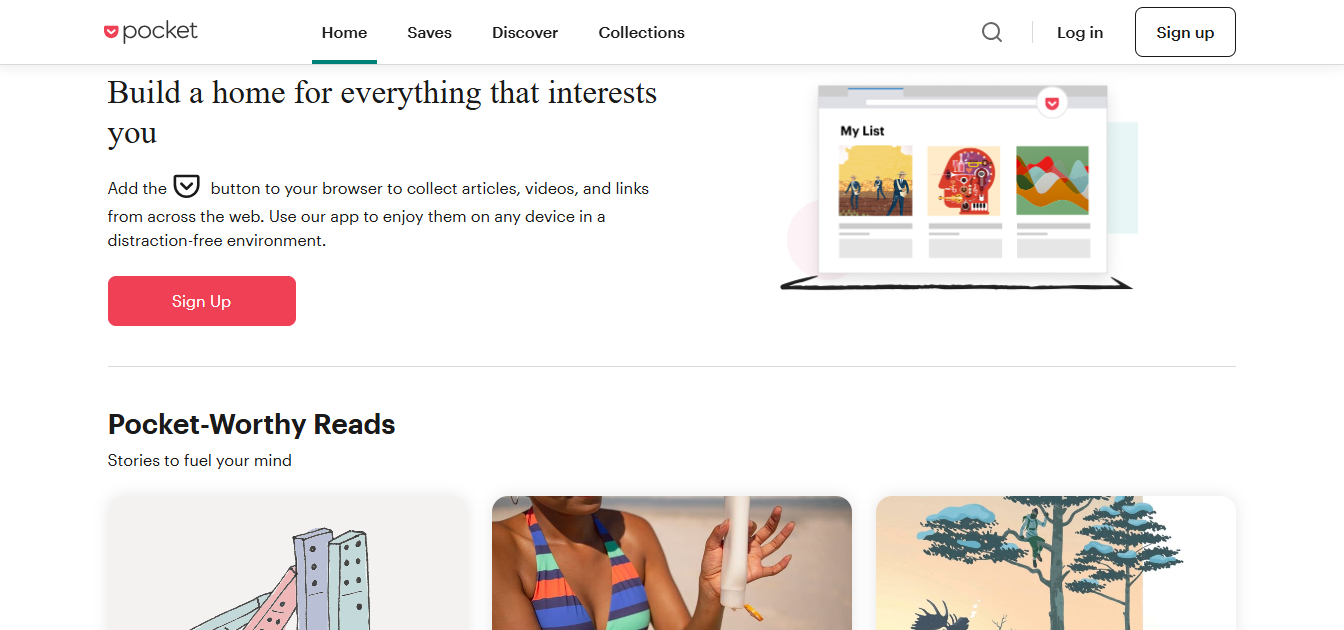 Pocket - content curation platforms